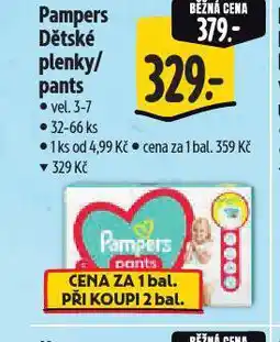 Albert Pampers dětské plenky nabídka