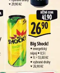 Albert Big shock! energetický nápoj nabídka