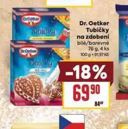 Billa Dr. oetker tubičky na zdobení nabídka