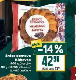 Billa Bábovka nabídka