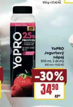 Billa Yorpo jogurtový nápoj nabídka