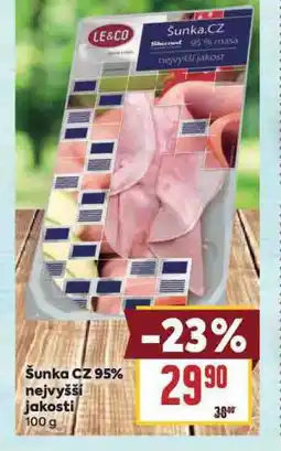Billa Šunka cz 95% nejvyšší jakosti nabídka