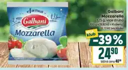 Billa Mozzarella nabídka