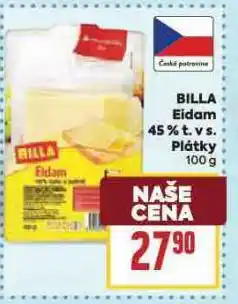 Billa Billa eidam 45% plátky nabídka
