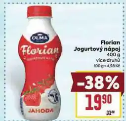 Billa Florian jogurtový nápoj nabídka