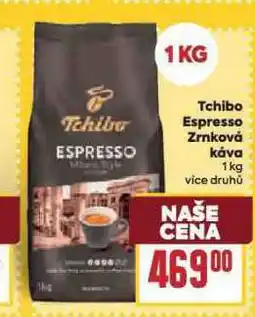 Billa Tchibo espresso zrnková káva nabídka