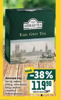 Billa Ahmad čaj nabídka