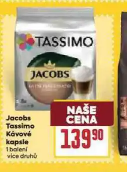 Billa Jacobs tassimo kávové kapsle nabídka
