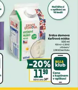 Billa Kefírové mléko nabídka