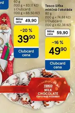 Tesco Tesco Síťka mléčná čokoláda, 80 g nabídka
