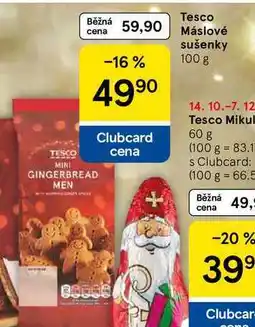 Tesco Tesco Máslové sušenky, 100 g nabídka