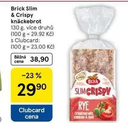 Tesco Brick Slim & Crispy knäckebrot, 130 g, více druhů nabídka