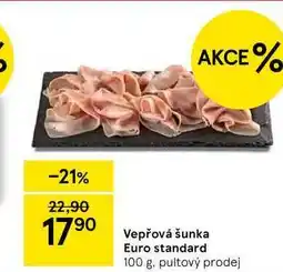 Tesco Vepřová šunka Euro standard, 100 g nabídka