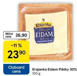 Tesco Krajanka Eidam Plátky 30%, 100 g nabídka