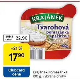 Tesco Krajánek Pomazánka, 100 g nabídka