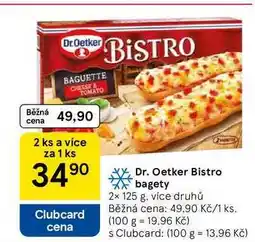 Tesco Dr. Oetker Bistro bagety, 2x 125 g nabídka