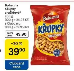 Tesco Bohemia Křupky arašídové, 200 g nabídka