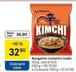 Tesco Nongshim instantní nudle, 120 g, více druhů nabídka
