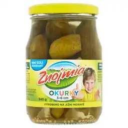 Tesco Znojmia Okurky 3-6 cm 340g nabídka