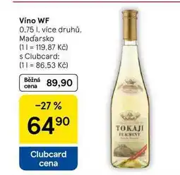 Tesco Víno WF, 0.75 l nabídka