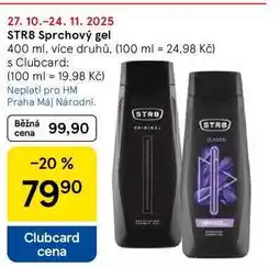 Tesco STR8 Sprchový gel, 400 ml, více druhů nabídka