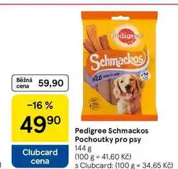 Tesco Pedigree Schmackos Pochoutky pro psy, 144 g nabídka