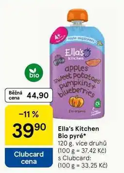 Tesco Ella's Kitchen Bio pyré, 120 g, více druhů nabídka