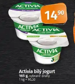 COOP TIP Activia bílý jogurt nabídka
