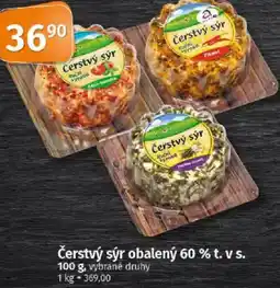 COOP TIP Čerstvý sýr obalený 60 % t. v s. nabídka
