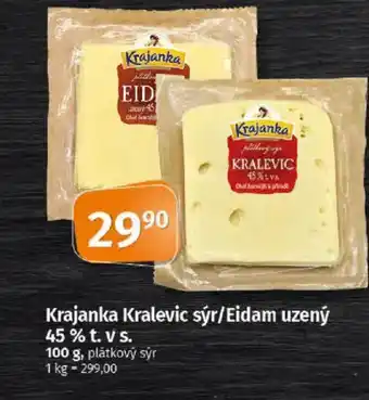 Krajanka Kralevic sýr/Eidam uzený 45% t.v s.