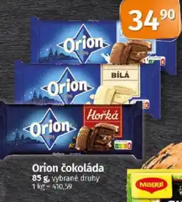 COOP TIP Orion čokoláda nabídka
