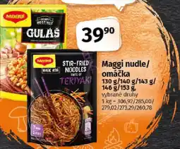 COOP TIP Maggi nudle/ omáčka nabídka