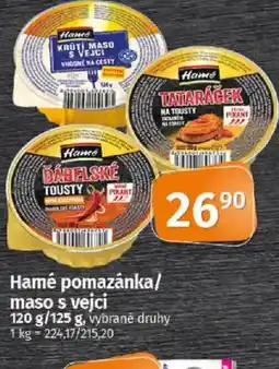 COOP TIP Hamé pomazánka/ maso s vejci nabídka