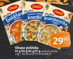 COOP TIP Vitana polévka nabídka