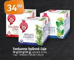 COOP TIP Teekanne bylinné čaje nabídka