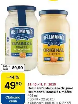 Tesco Hellmann's Majonéza, 405 ml nabídka
