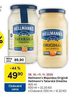 Tesco Hellmann's Tatarská Omáčka, 405 ml nabídka