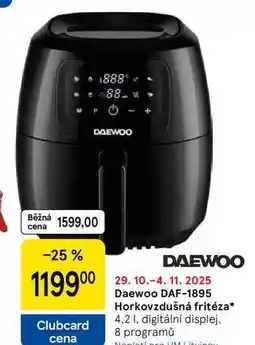 Tesco Daewoo DAF-1895 Horkovzdušná fritéza, 4.2 l, digitální displej. 8 programů nabídka