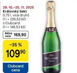 Tesco Královský Sekt, 0.75 l nabídka