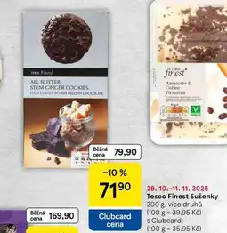 Tesco Tesco Finest Sušenky, 200 g, více druhů nabídka