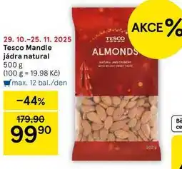 Tesco Tesco Mandle jádra natural, 500 g nabídka