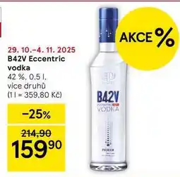 Tesco B42V Eccentric vodka 42 %, 0.5 l nabídka