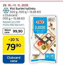 Tesco Vici Surimi tyčinky, 500 g nabídka