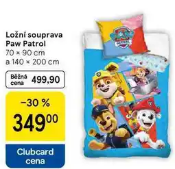 Tesco Ložní souprava Paw Patrol, 70 x 90 cm a 140 x 200 cm nabídka