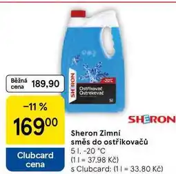 Tesco Sheron Zimní směs do ostřikovačů ,5 l -20 °C nabídka
