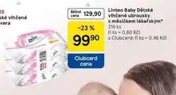 Tesco Linteo Baby Vlhčené dětské ubrousky pro podrážděnou pokožku, 216 ks nabídka