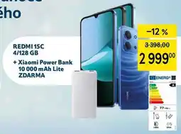 Tesco REDMI 15C 4/128 GB + Xiaomi Power Bank 10 000 mAh Lite ZDARMA nabídka