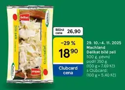 Tesco Machland Delikat bilé zelí, 500 g. pevný podíl 350 g nabídka