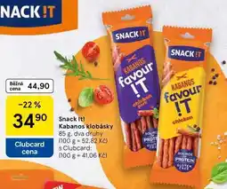 Tesco Snack It! Kabanos klobásky, 85 g, dva druhy nabídka