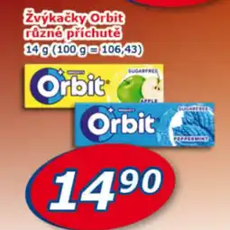 ESO MARKET Žvýkačky orbit nabídka